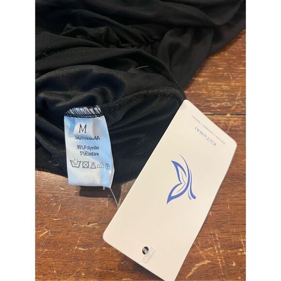 KUTUMAI Women's Elegant One Shoulder Cutout Bodycon Corset Dress - Picture 5 of 7